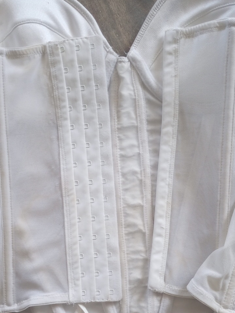 White Embellished Strapless Bustier Corset - Women Intimates - Picture 3 of 3
